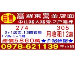 自售 宜蘭  羅東 農舍 金店面