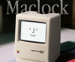 復古電腦造型日期時鐘🕹️Maclock電子天氣時鐘鬧鐘