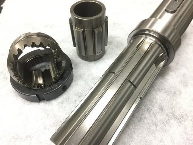新普機械 ATC六栓槽軸 花鍵槽軸 主軸 精密導螺桿 角牙 齒輪 加工製作