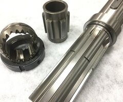 新普機械 ATC六栓槽軸 花鍵槽軸 主軸 精密導螺桿 角牙 齒輪 加工製作